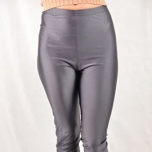 American Apparel tricot leggings in charcoal